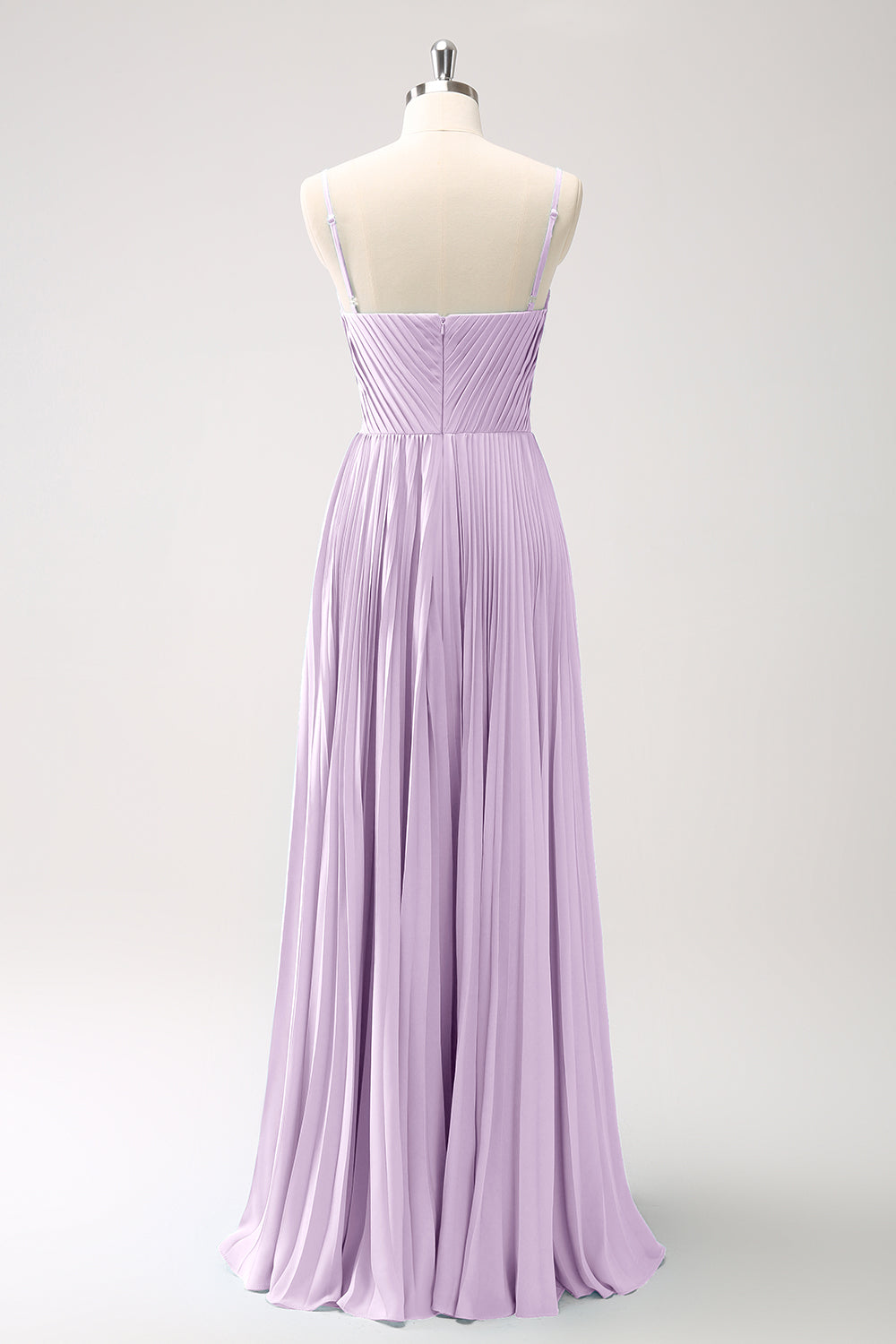 Vestido de dama de honor con tirantes de espagueti Eucalipto