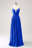 Vestido de dama de honor con tirantes de espagueti Eucalipto