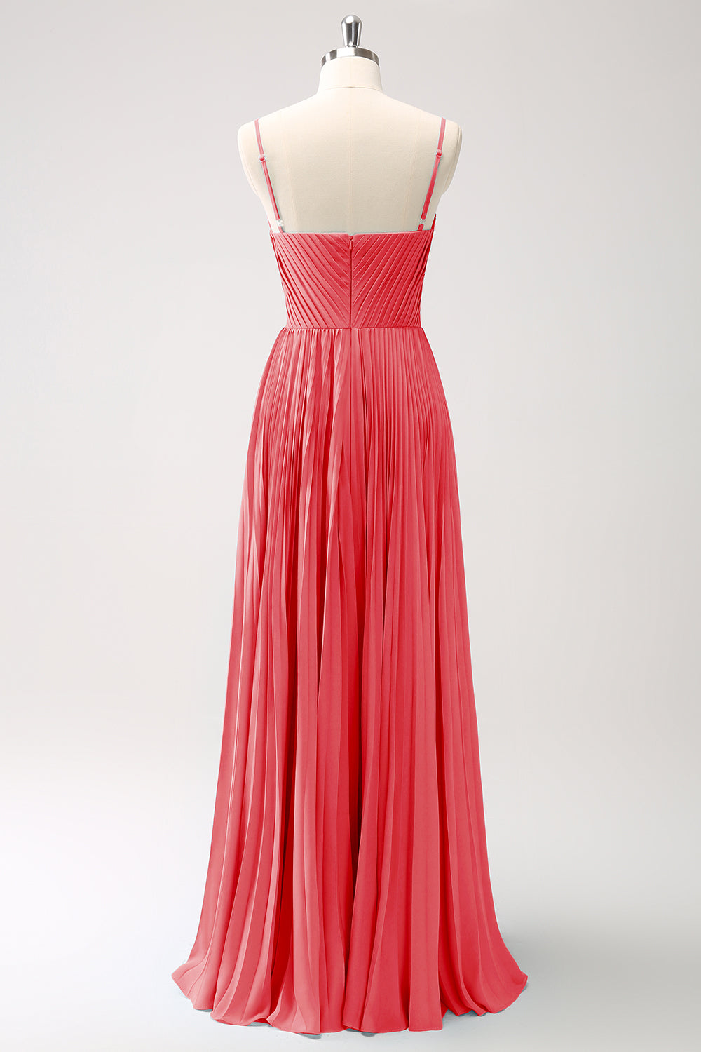 Vestido de dama de honor con tirantes de espagueti Eucalipto