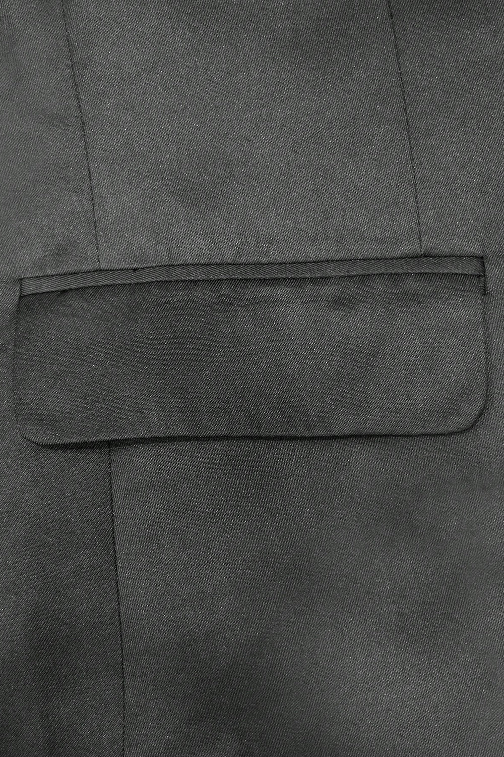 Traje de fiesta para hombre con solapa con muescas negras brillantes de 2 piezas con muescas de un botón