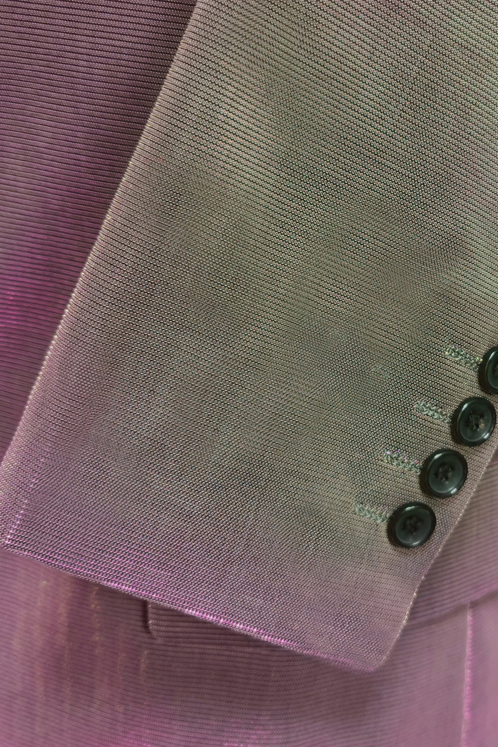 Blazer de fiesta para hombre con solapa con muescas moradas y amarillas