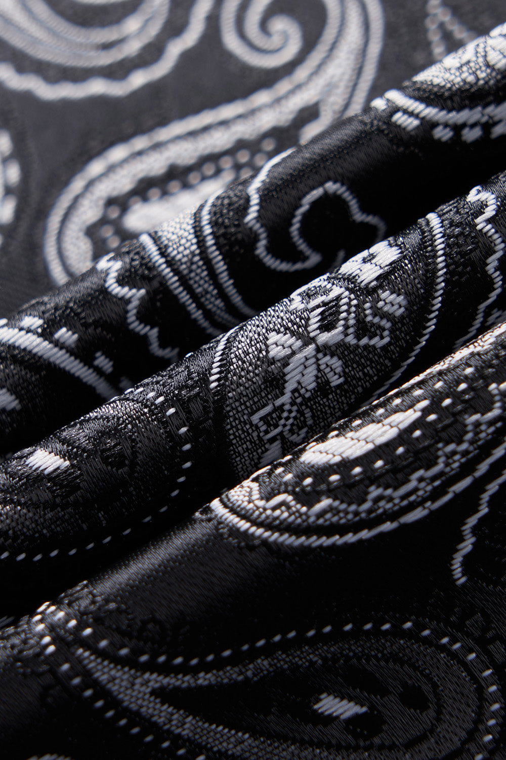 Blazer de hombre con estampado de solapa y chal negro