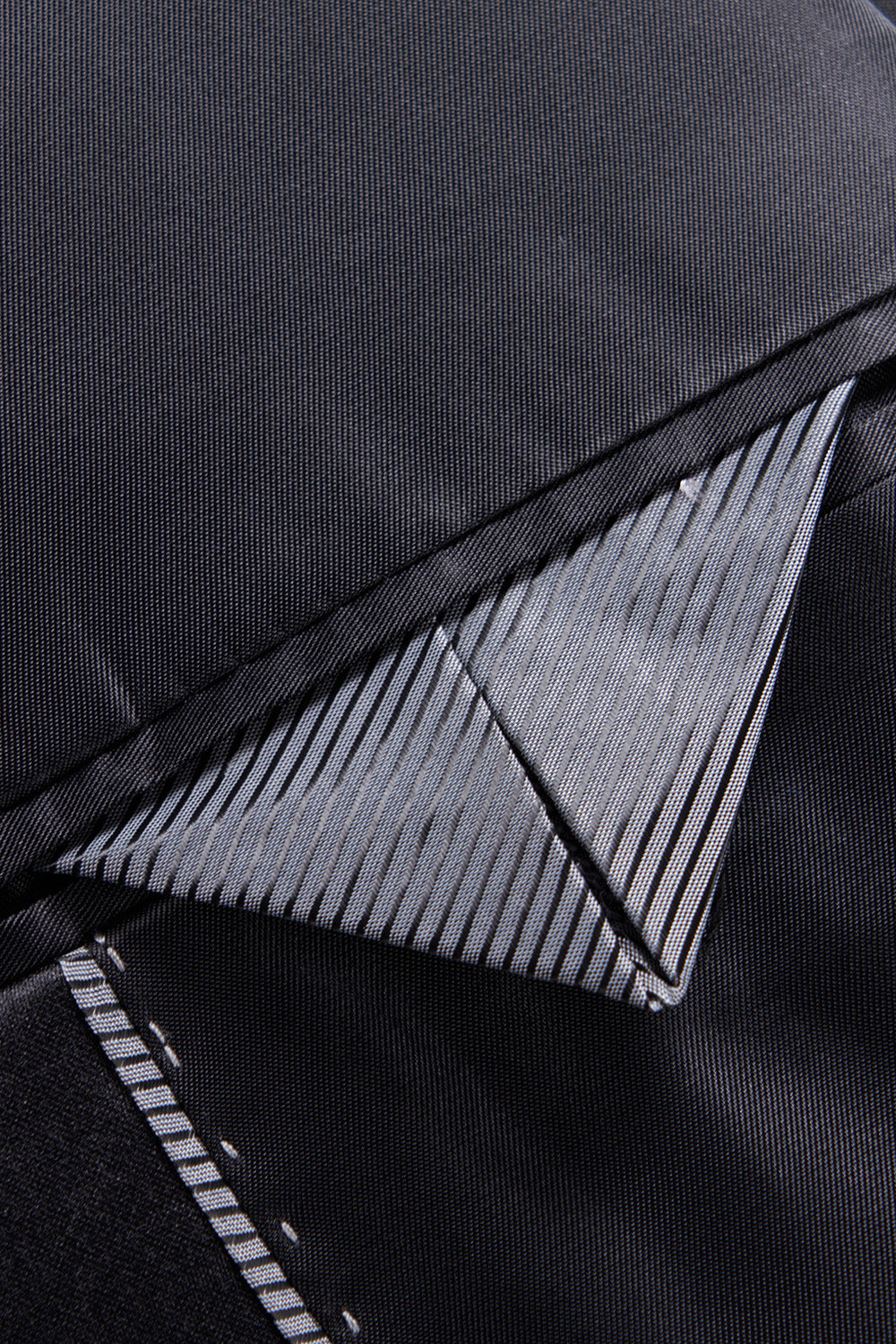 Blazer formal para hombre con estampado azul marino