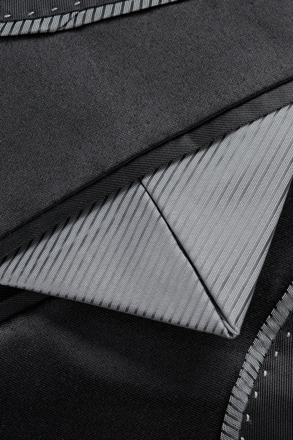 Blazer de fiesta negro con botonadura sencilla para hombre