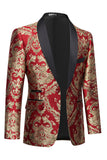 Blazer de fiesta para hombre verde oscuro con bordados