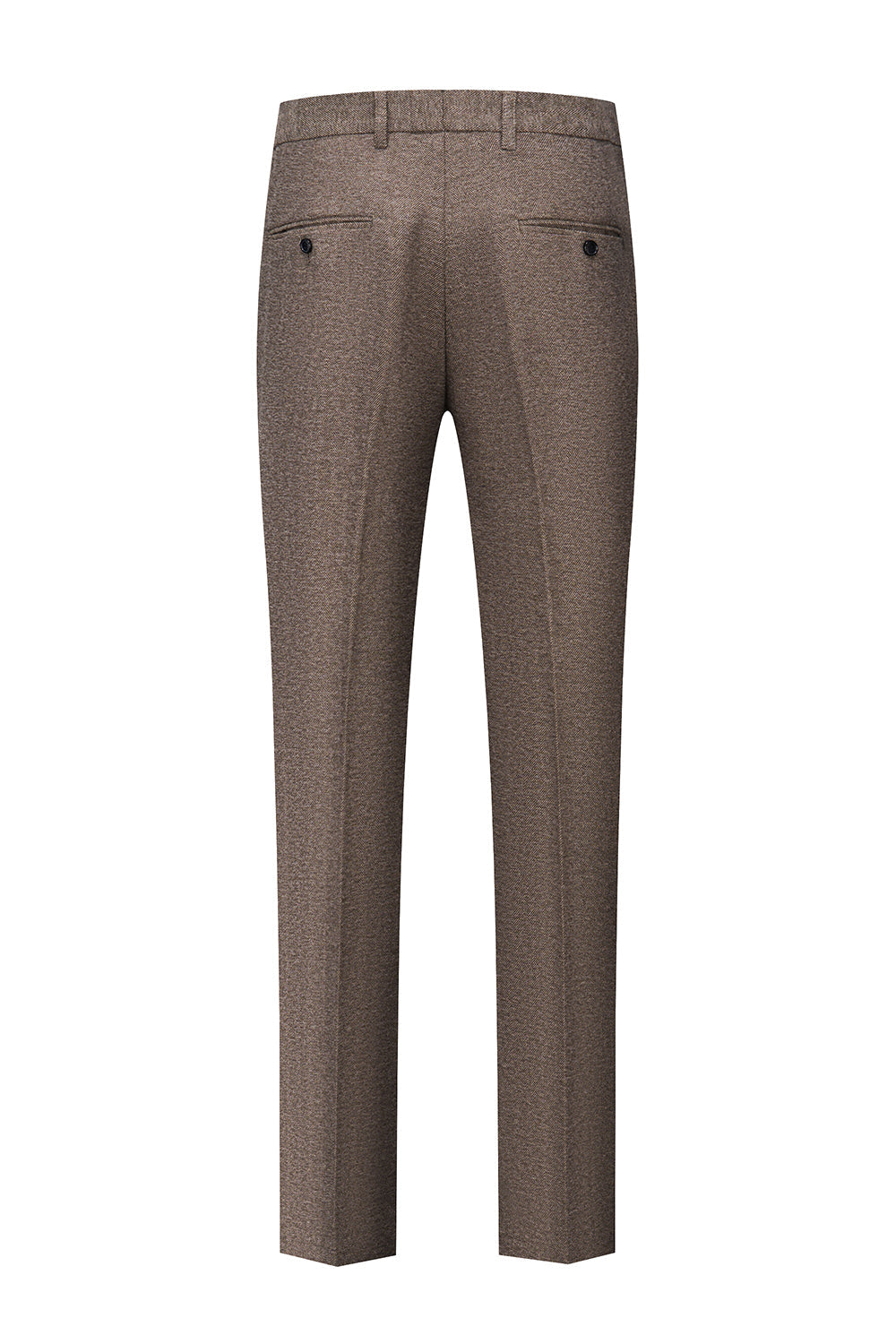 Traje de hombre marrón 3 piezas Traje de padrino de boda slim fit