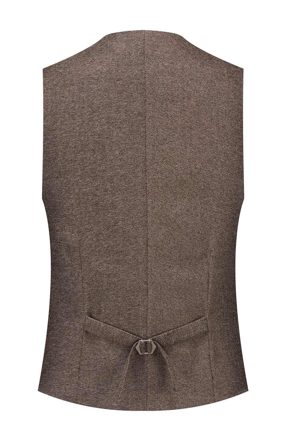 Traje de hombre marrón 3 piezas Traje de padrino de boda slim fit