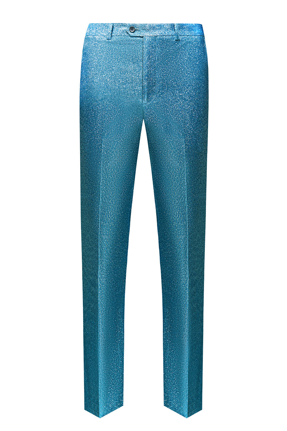 Traje de fiesta para hombre de 2 piezas de botonadura simple azul real brillante