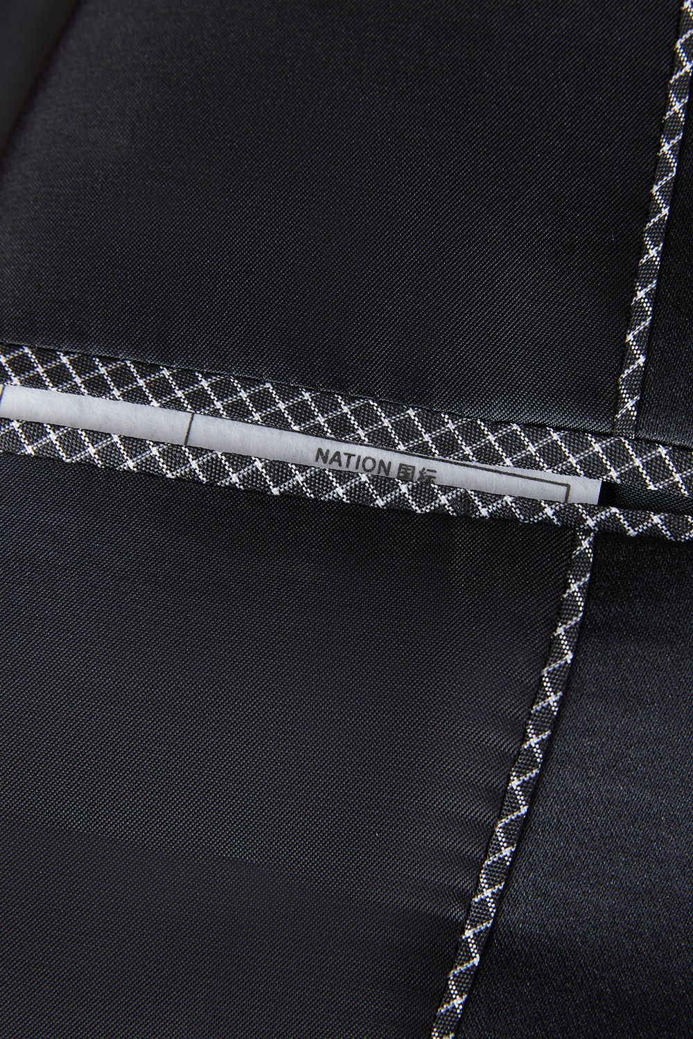 Jacquard Azul Oscuro 2 Piezas Chal Solapa Trajes de Hombre