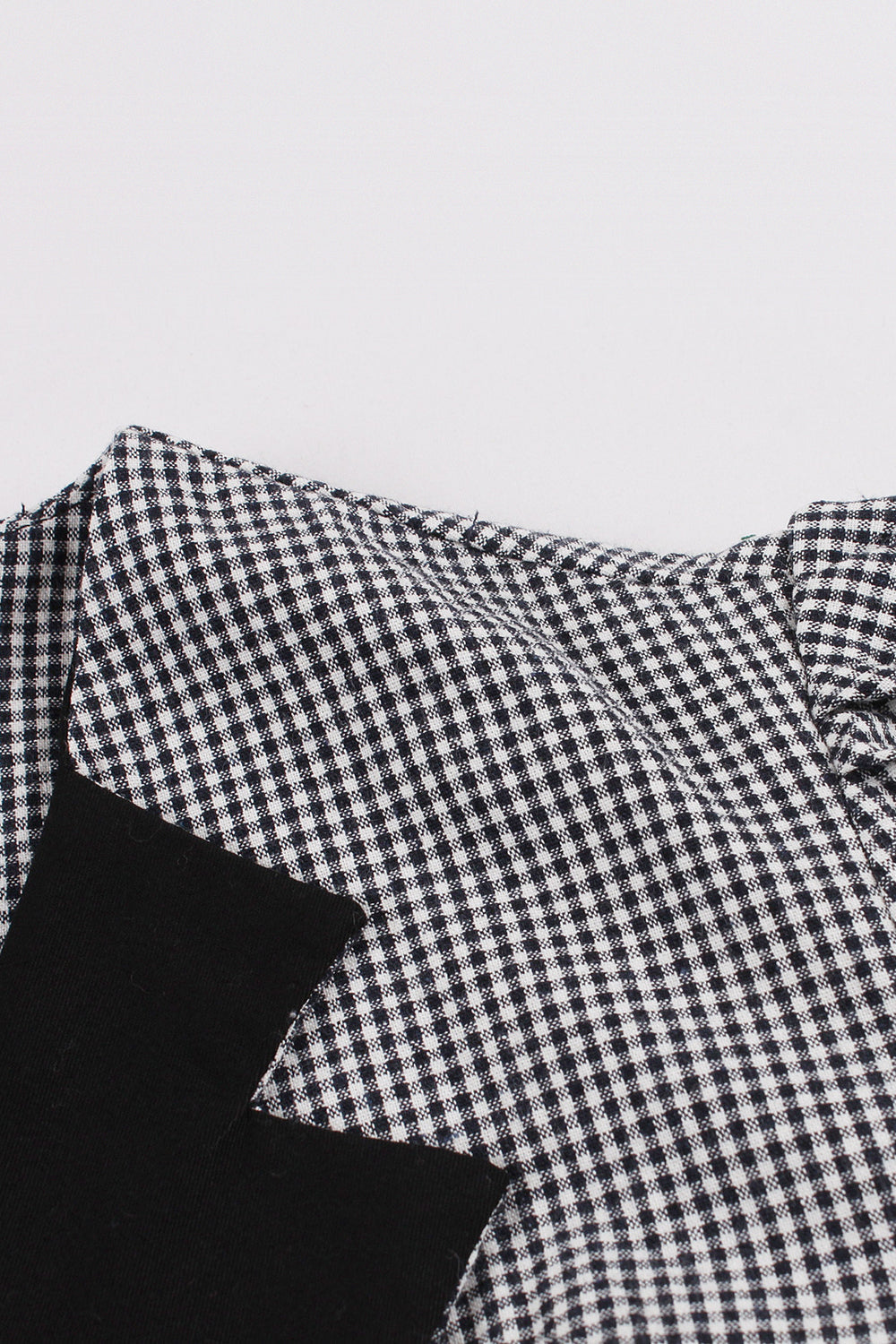 Cuello de solapa negra Vestido Vintage 1950s