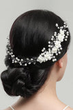 Flor de perla Cerámica flor Har peine Pelo Banda de pelo Diadema de novia hecha a mano