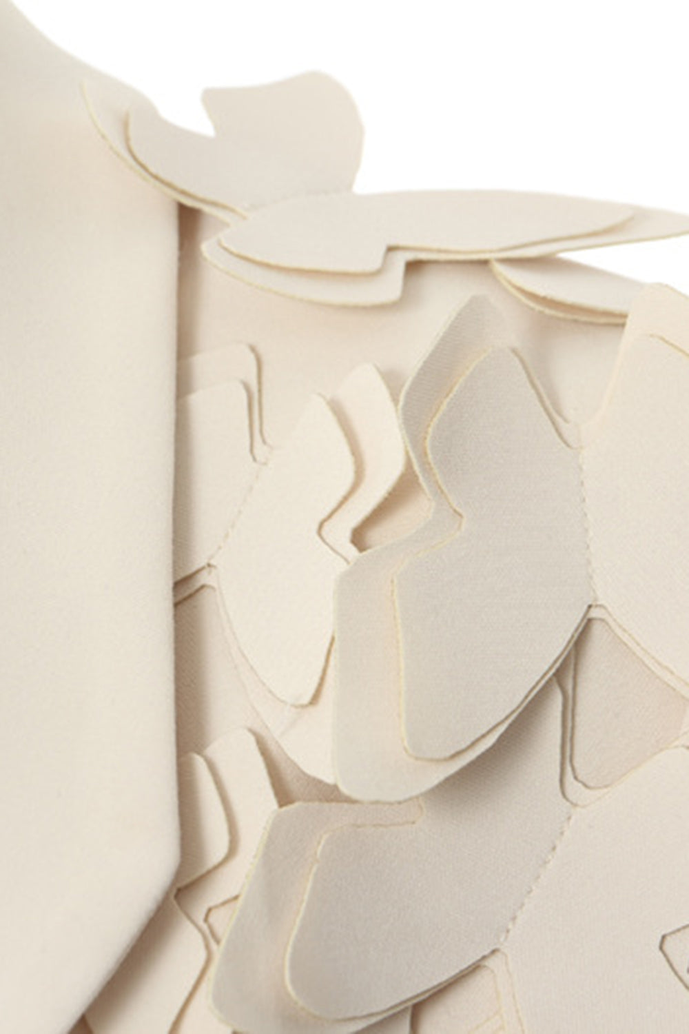 Blazer de mujer oversize beige con mariposas 3D