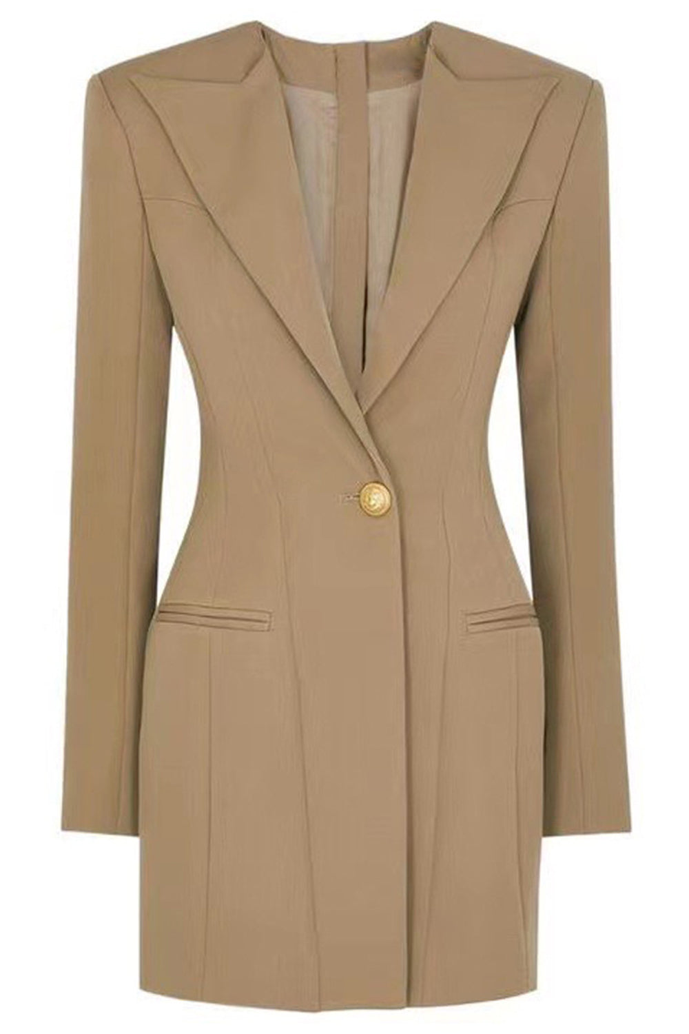 Lake Blue Peak Solapa Manga Larga Blazer de Mujer Un Botón