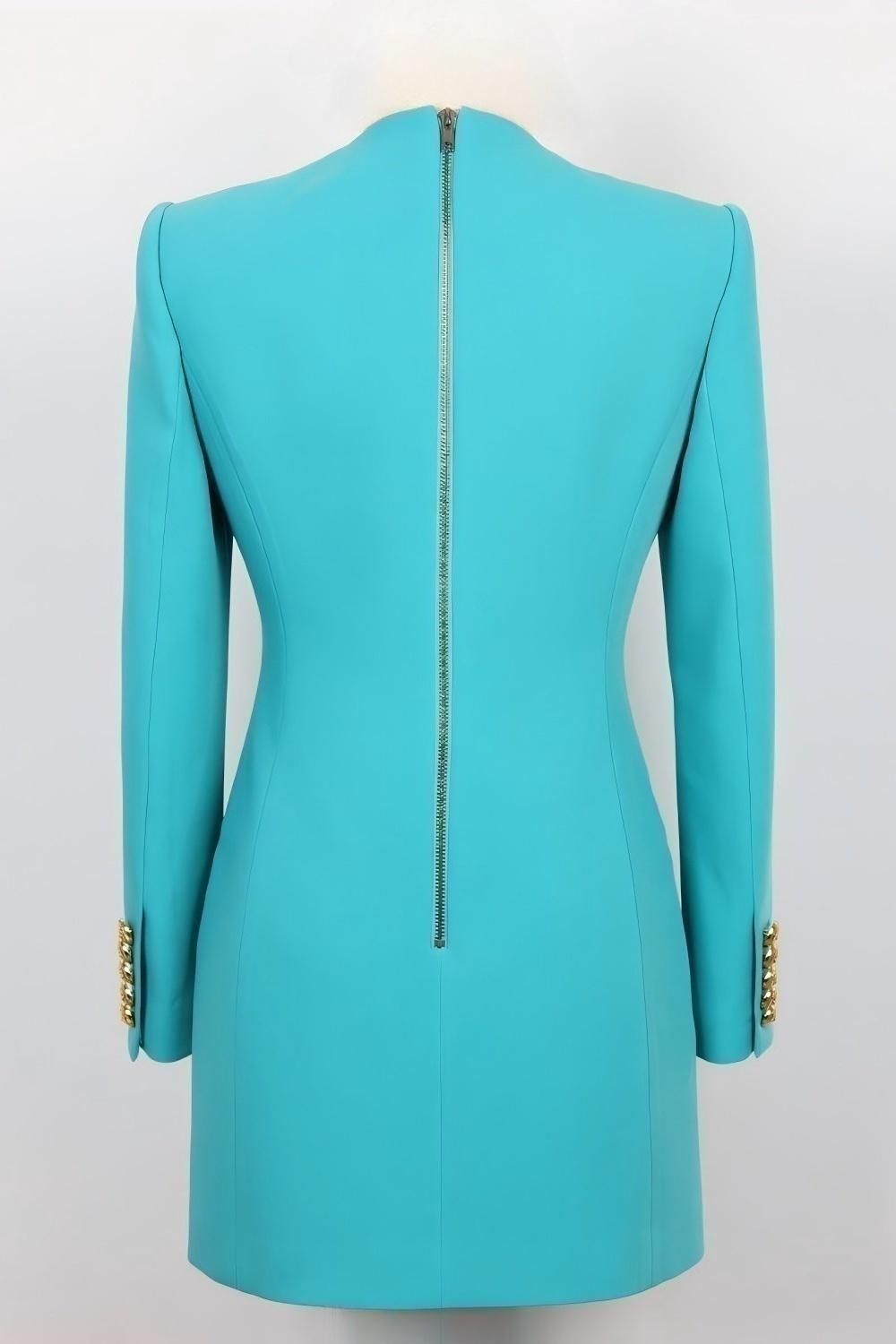 Lake Blue Peak Solapa Manga Larga Blazer de Mujer Un Botón