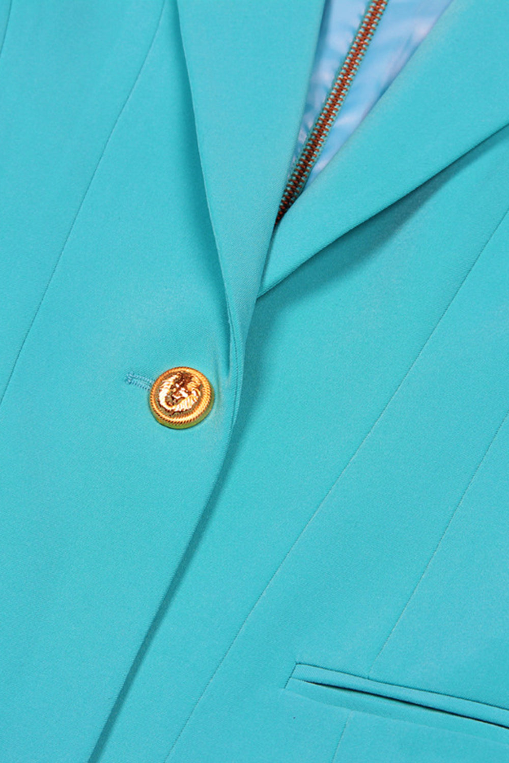 Lake Blue Peak Solapa Manga Larga Blazer de Mujer Un Botón