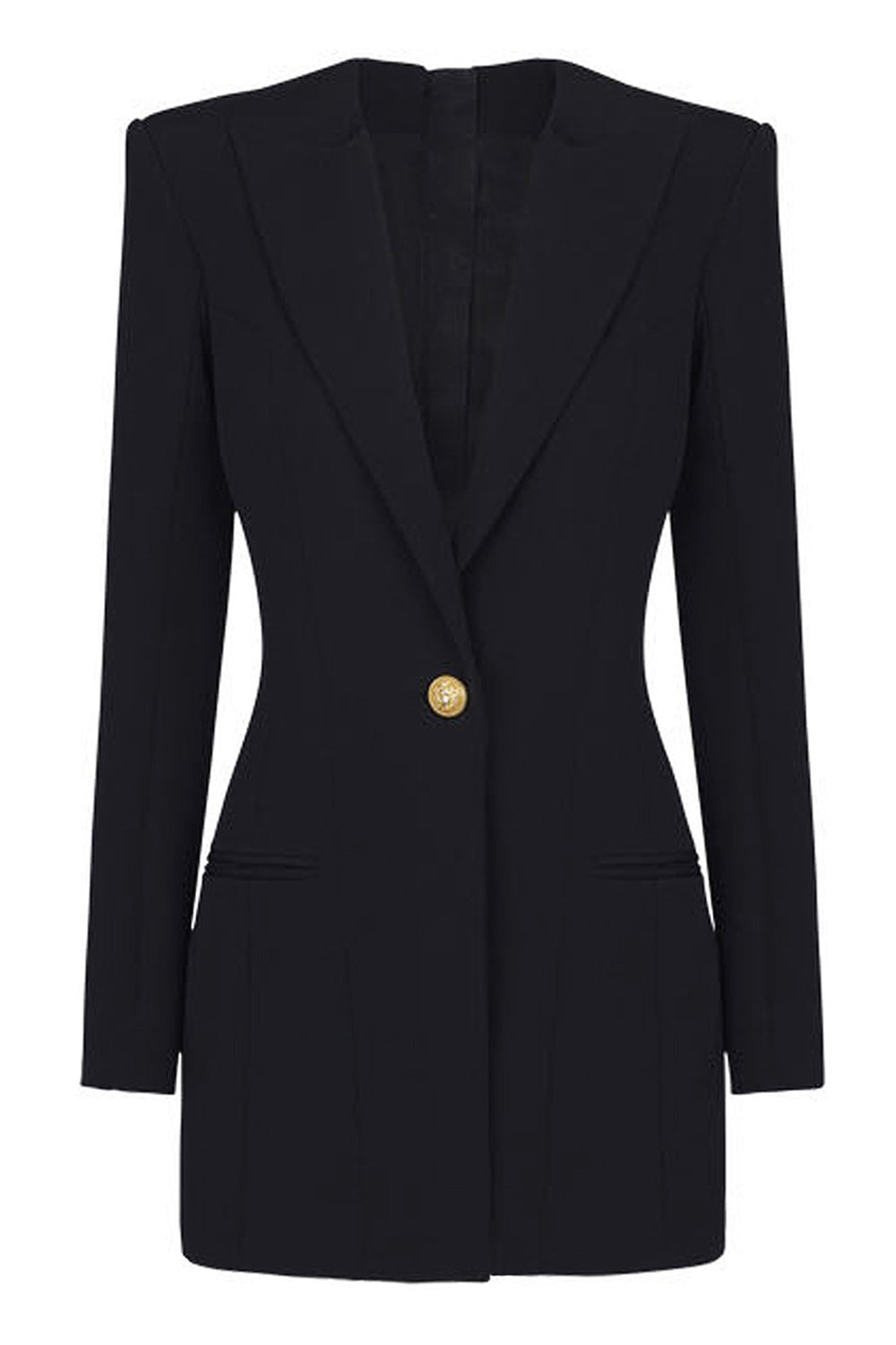 Lake Blue Peak Solapa Manga Larga Blazer de Mujer Un Botón