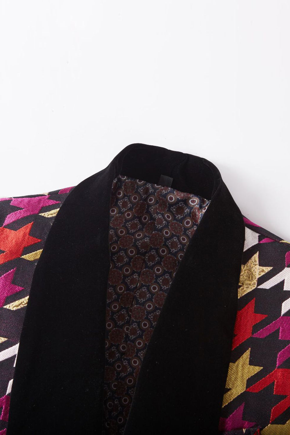 Solapa de chal colorido púrpura 2 piezas Trajes de fiesta para hombre