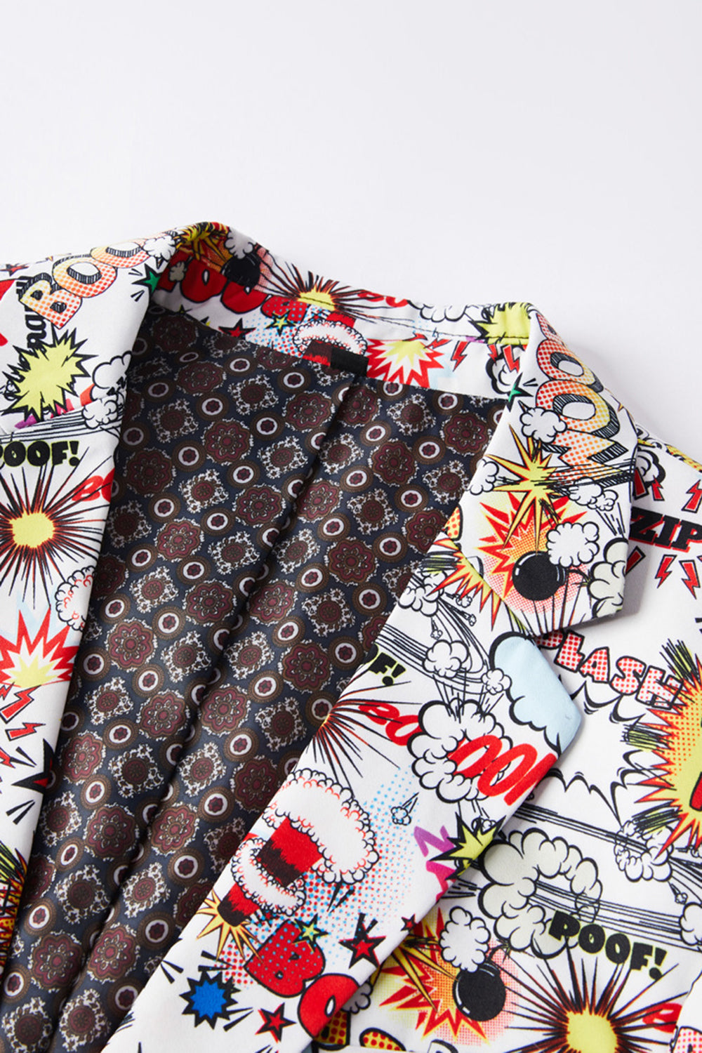 Traje de hombre Graffiti Doble Cruzado Blanco de 2 piezas