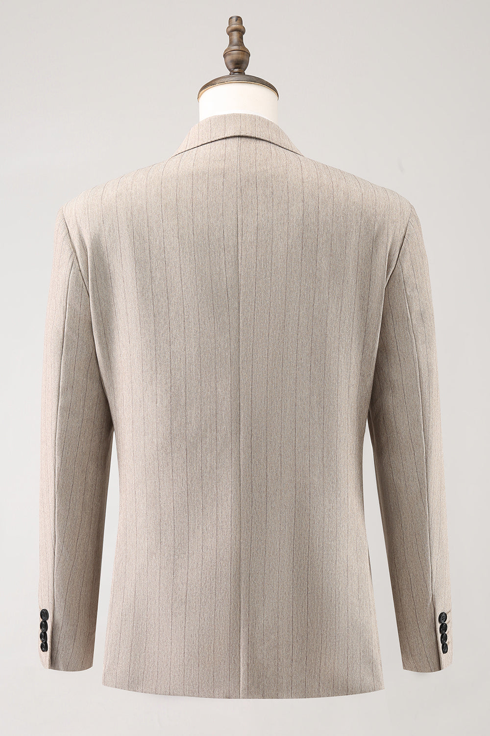 solapa de pico marfil raya diplomática de 3 piezas trajes de fiesta para hombre