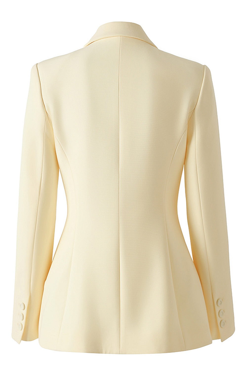 Blazer cruzado con solapa de pico albaricoque