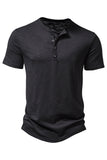 Polo de hombre caqui de cuello redondo regular fit con botón
