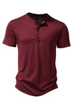 Polo de hombre caqui de cuello redondo regular fit con botón