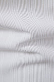 Polo de punto blanco de algodón de manga corta slim fit para hombre