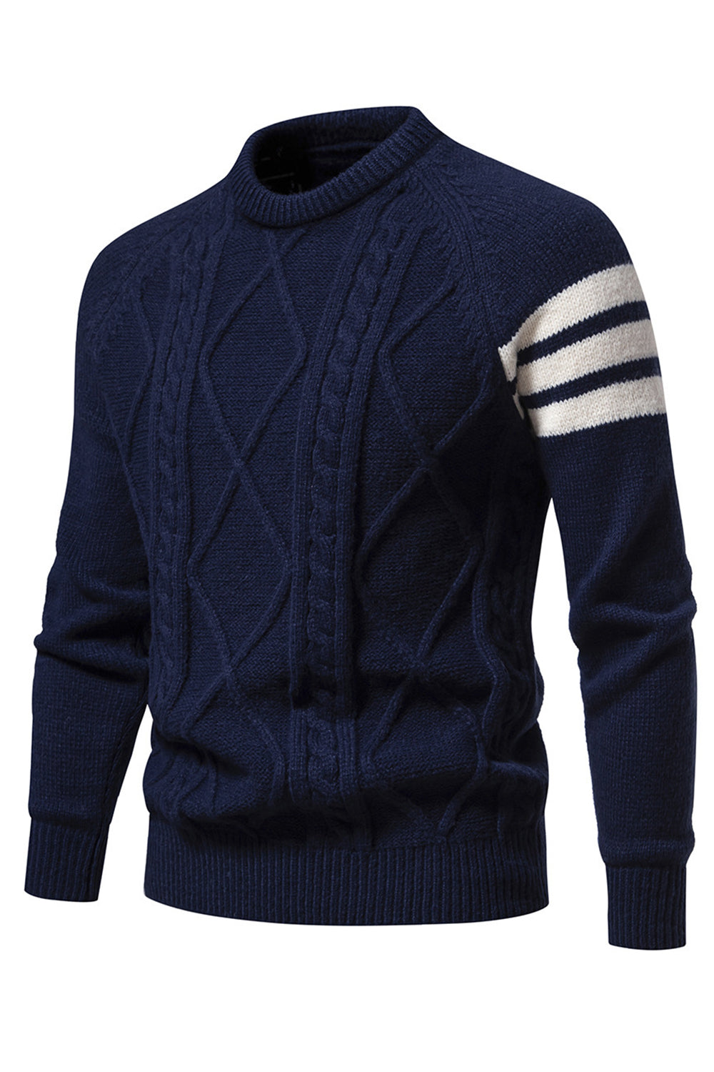 Jersey jersey slim fit gris con cuello redondo para hombre