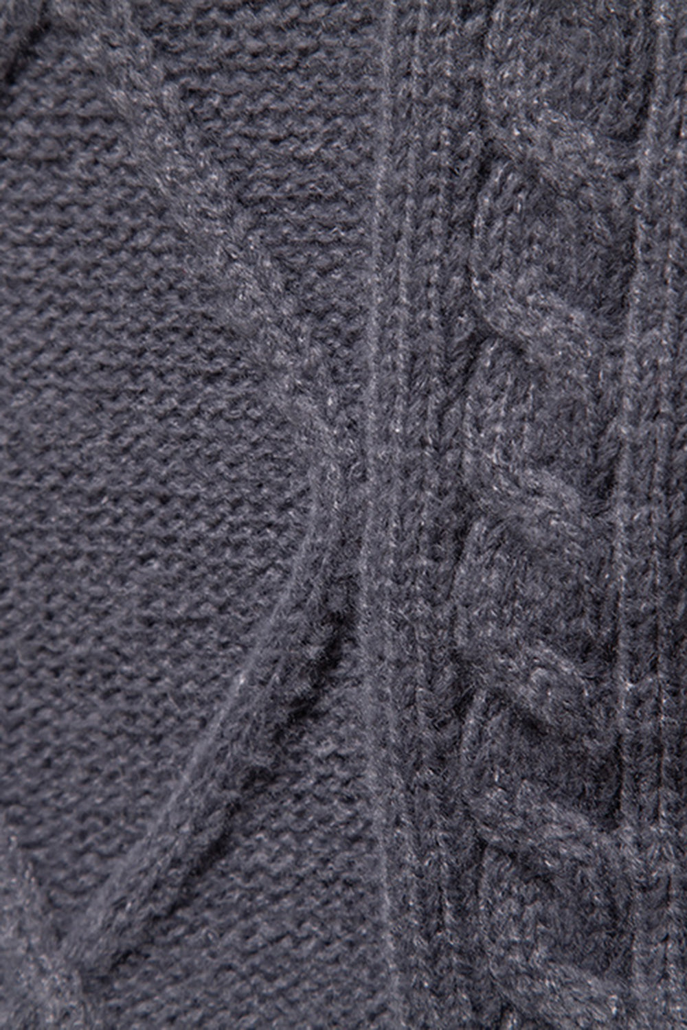 Jersey jersey slim fit gris con cuello redondo para hombre