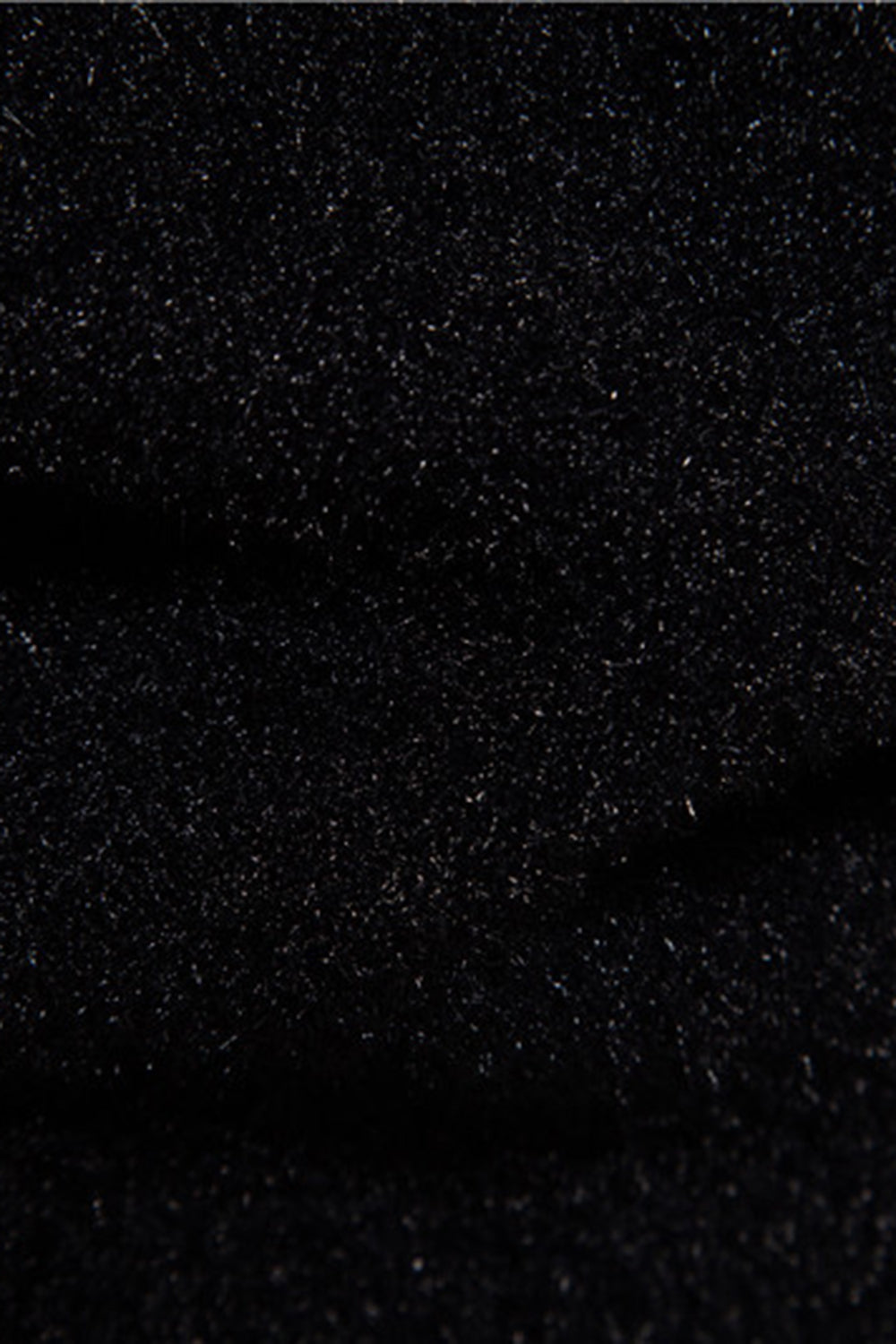 Suéter negro slim fit con estampado de ciervos navideños con cuello redondo para hombre