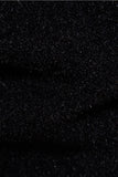 Suéter negro slim fit con estampado de ciervos navideños con cuello redondo para hombre