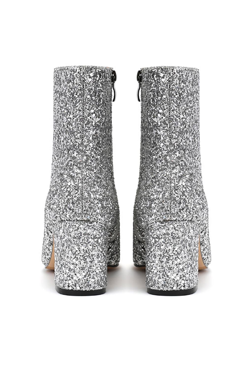Botas de moda para mujer con lentejuelas doradas brillantes