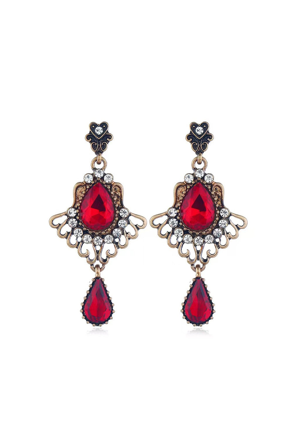 Accesorios de fiesta rojos de la década de 1920 Conjuntos de cuatro piezas