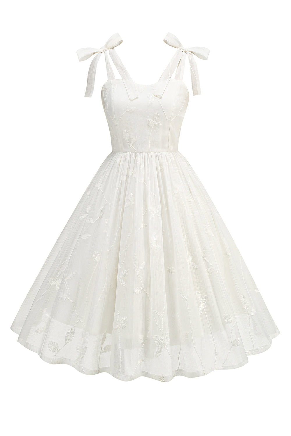 Vestido floral púrpura de tirantes finos de la línea A de la década de 1950