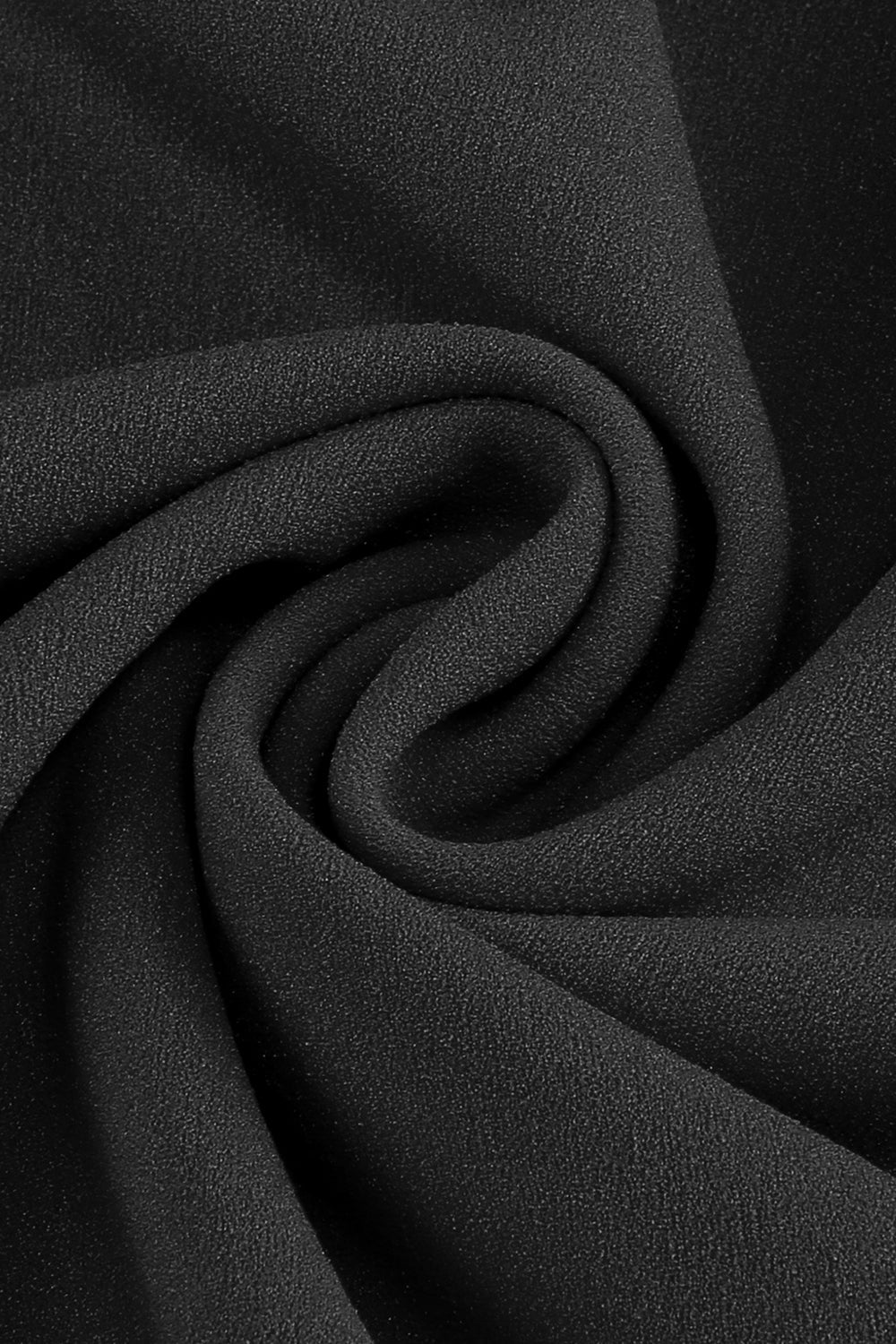 Vestido vintage de manga larga plisada de cuello redondo verde oscuro de la década de 1950