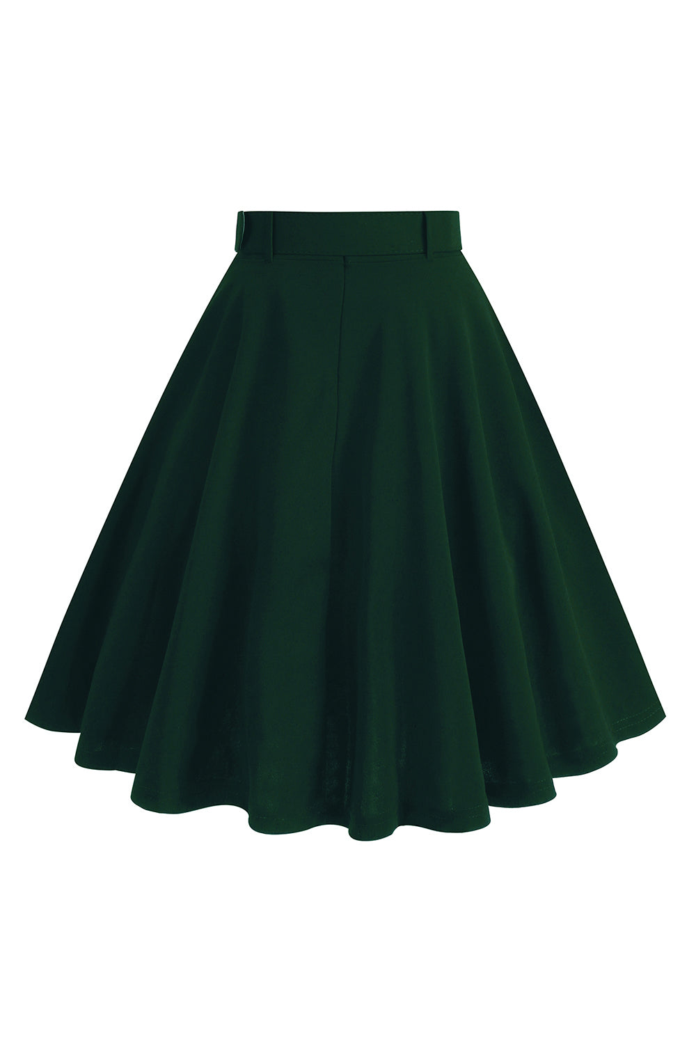 Falda midi casual casual con botones en la parte delantera negra