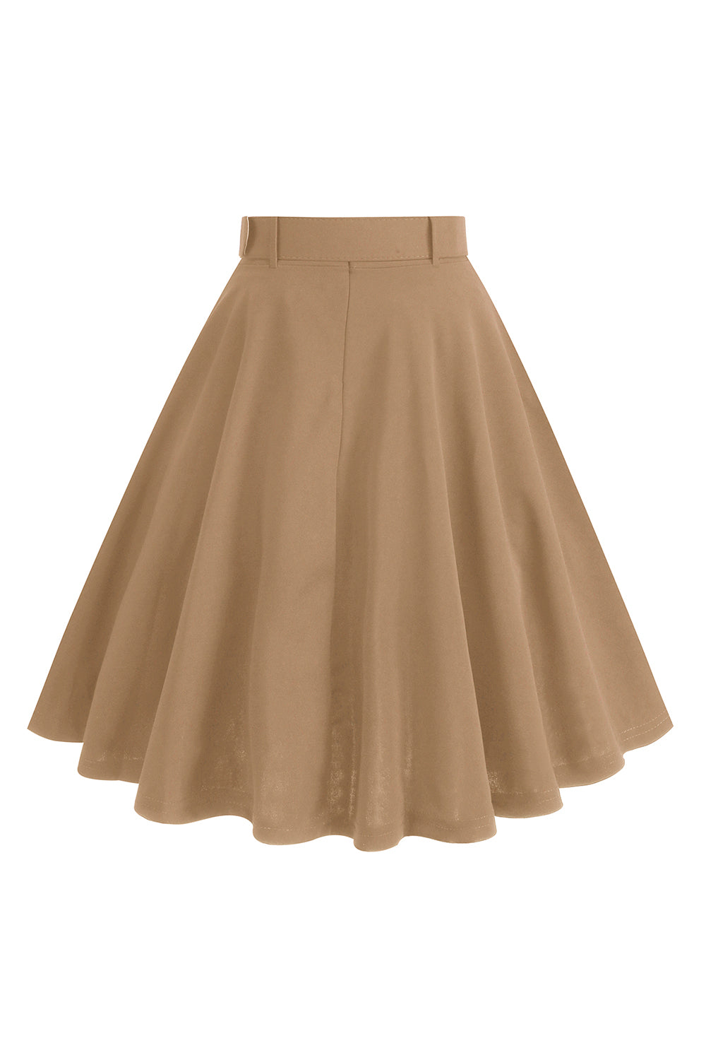 Falda midi casual casual con botones en la parte delantera negra