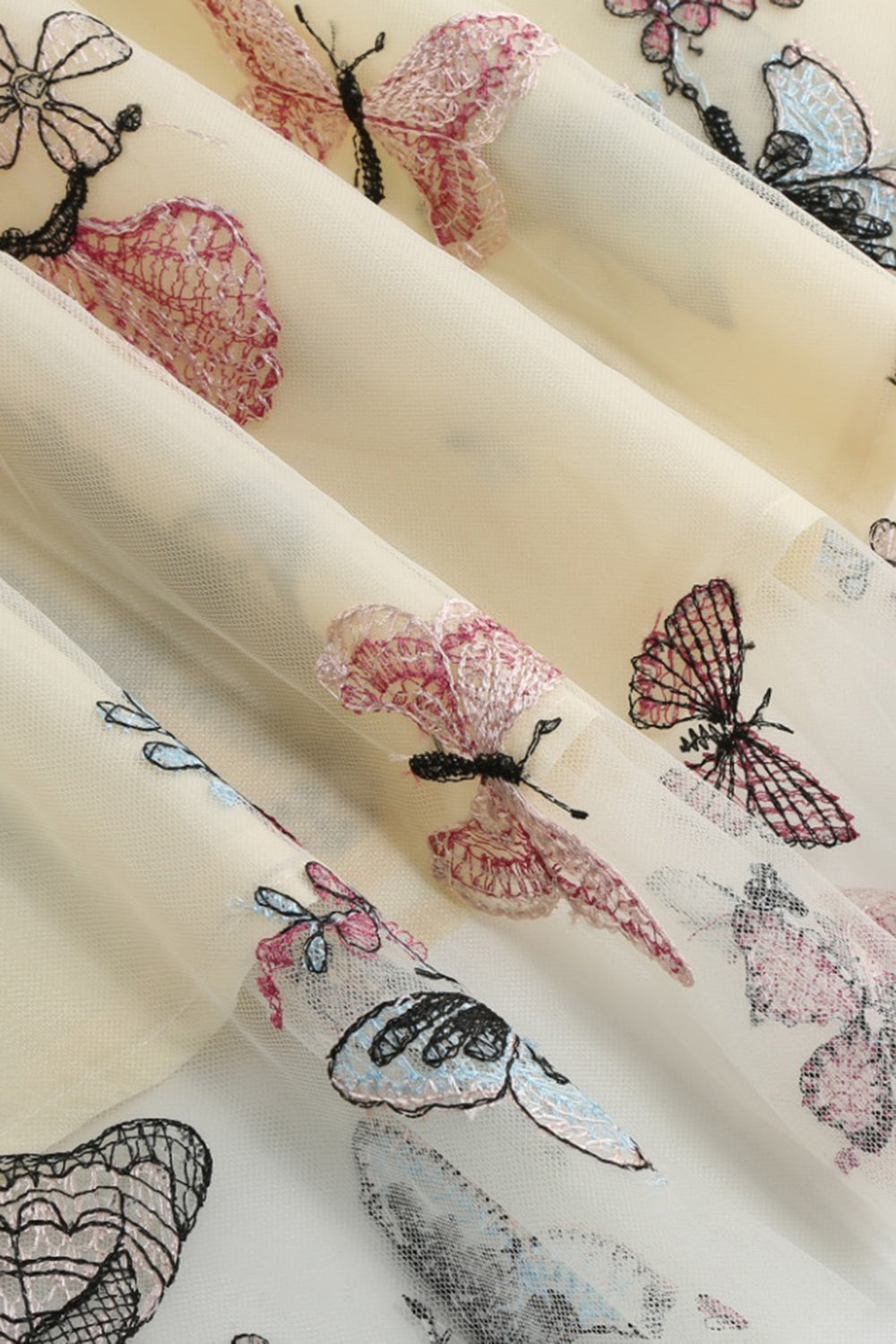 Falda midi suelta suelta de gasa floral con estampado de cintura alta albaricoque