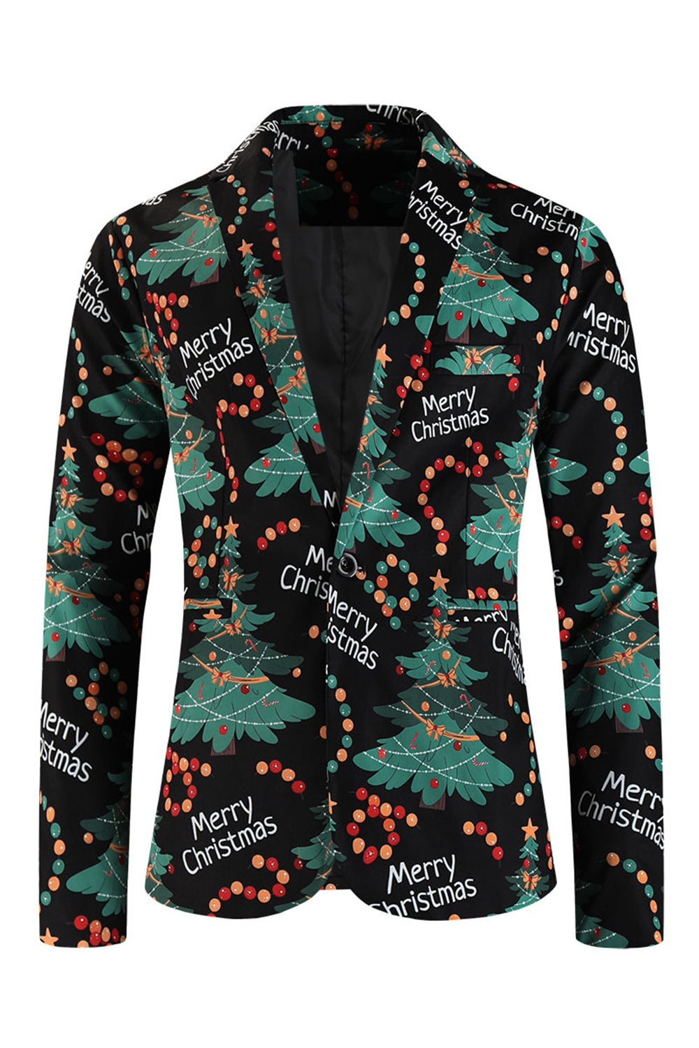 Traje de hombre de 3 piezas verde oscuro para la fiesta de Navidad