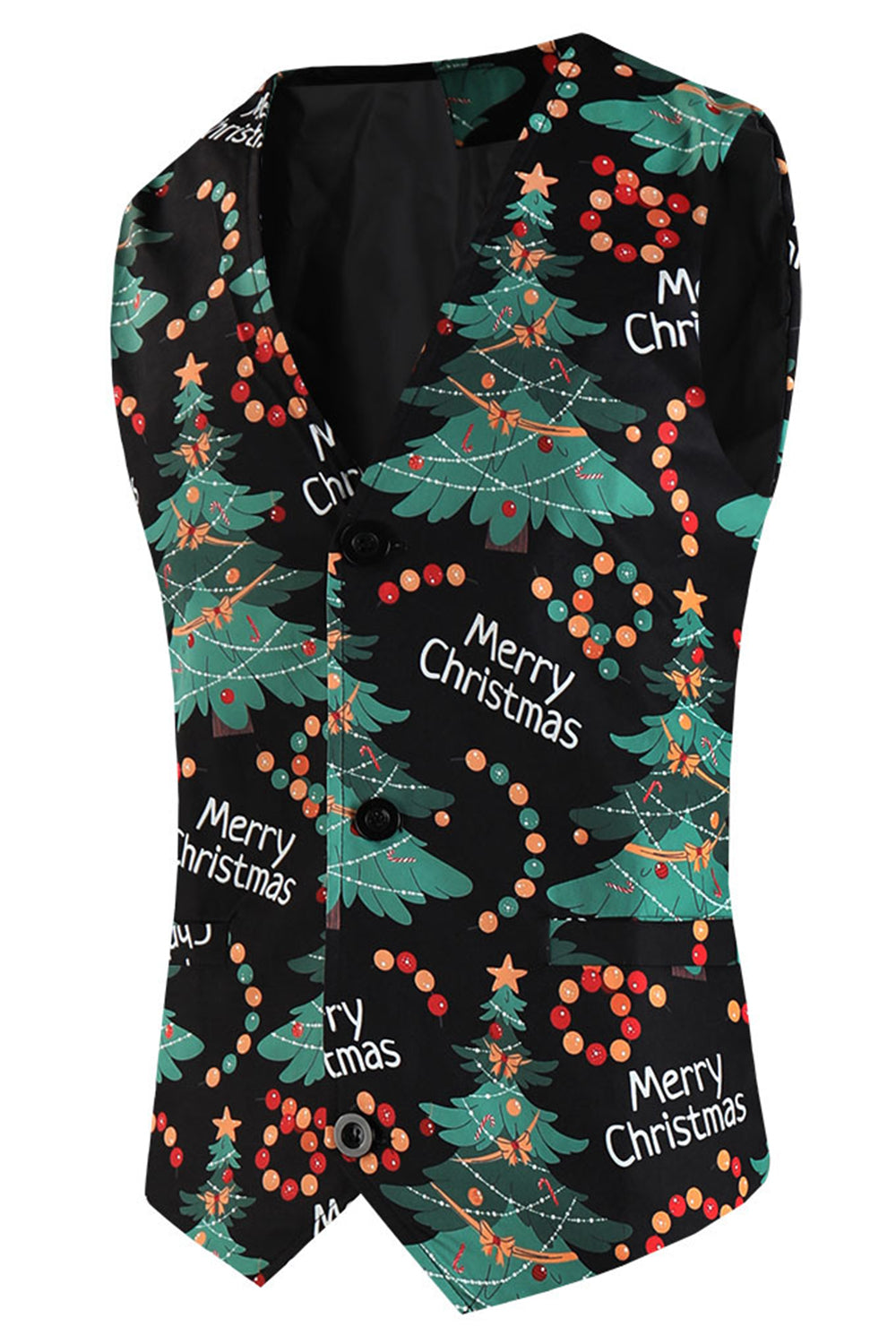 Traje de hombre de 3 piezas verde oscuro para la fiesta de Navidad