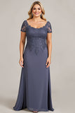 Twilight Chiffon Lace Talla Grande Madre de la Novia Vestido