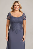 Twilight Chiffon Lace Talla Grande Madre de la Novia Vestido