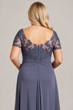 Twilight Chiffon Lace Talla Grande Madre de la Novia Vestido