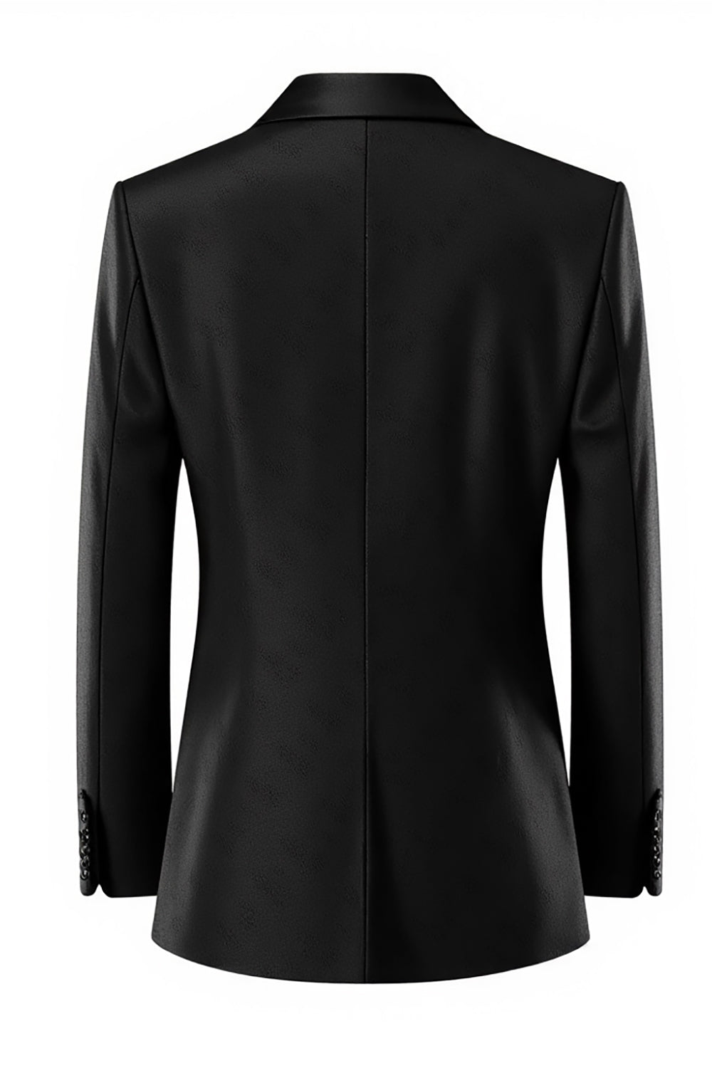 Trajes formales de solapa de pico negros con un botón de 2 piezas para hombre