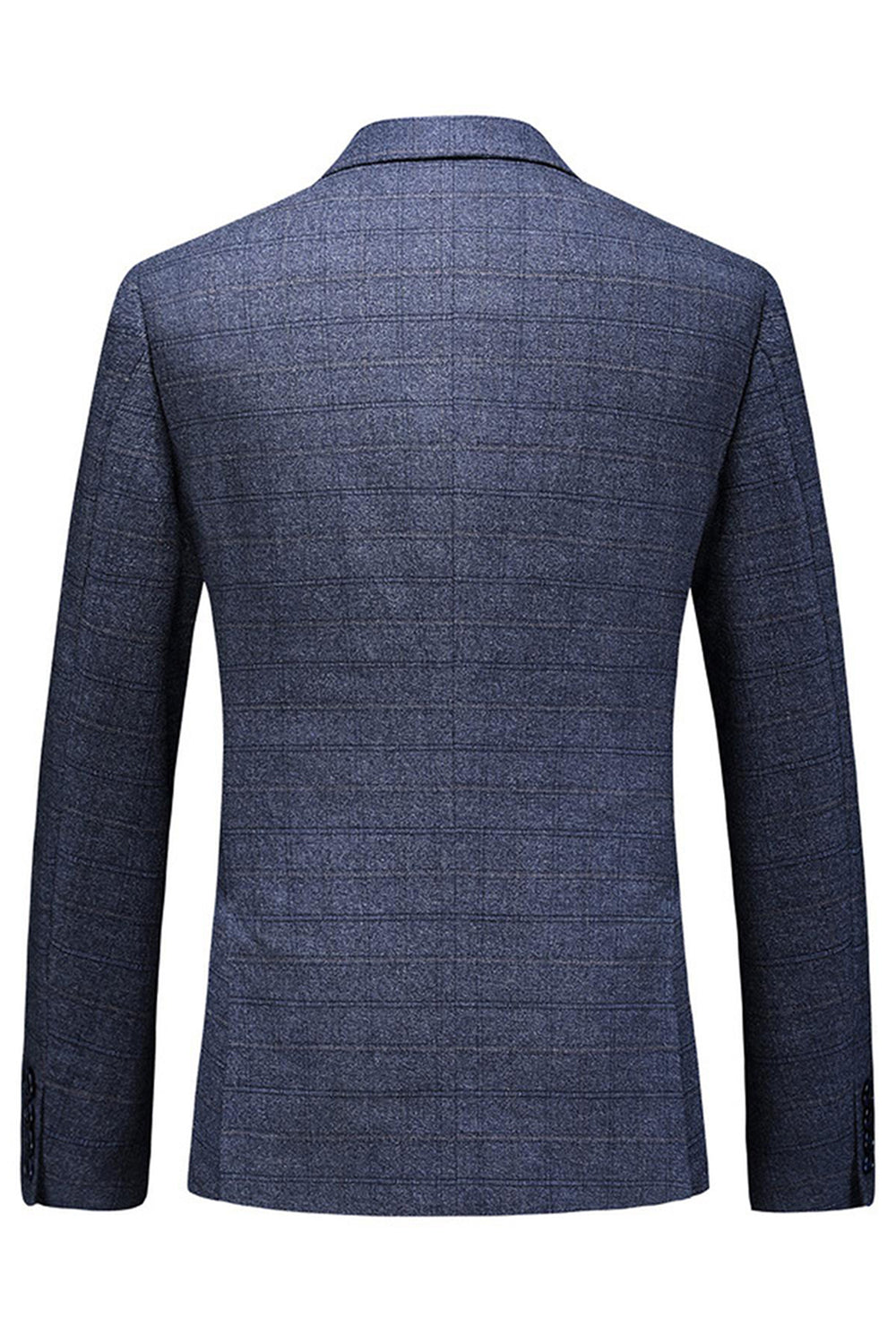 Trajes de fiesta de 3 piezas para hombre con solapa de cuadros a cuadros para hombre