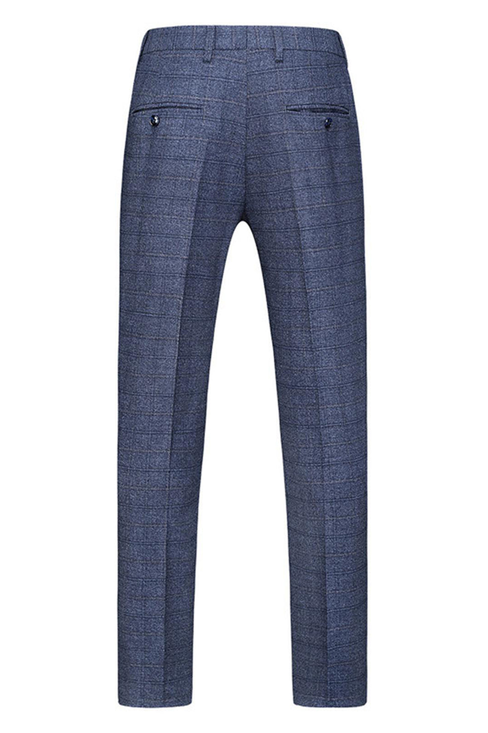 Trajes de fiesta de 3 piezas para hombre con solapa de cuadros a cuadros para hombre