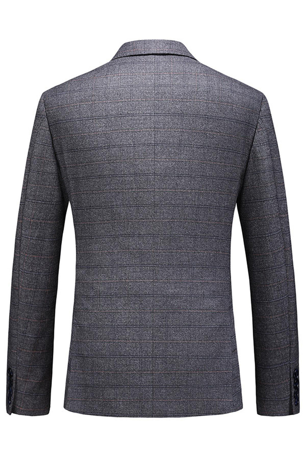 Trajes de fiesta de 3 piezas para hombre con solapa de cuadros a cuadros para hombre