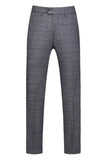Trajes de fiesta de 3 piezas para hombre con solapa de cuadros a cuadros para hombre