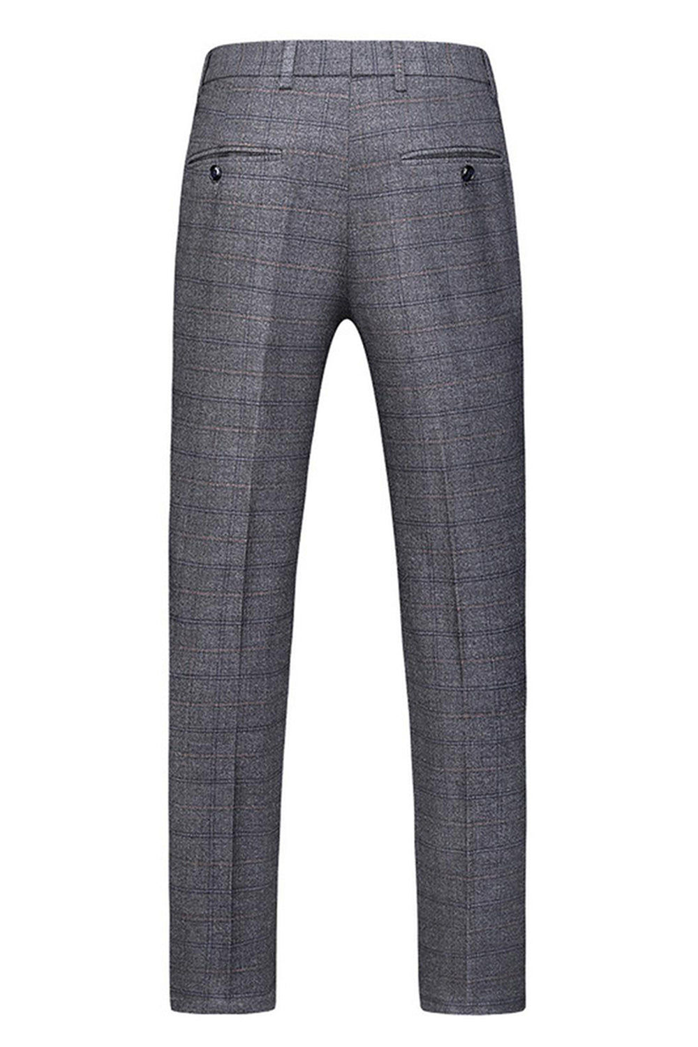 Trajes de fiesta de 3 piezas para hombre con solapa de cuadros a cuadros para hombre