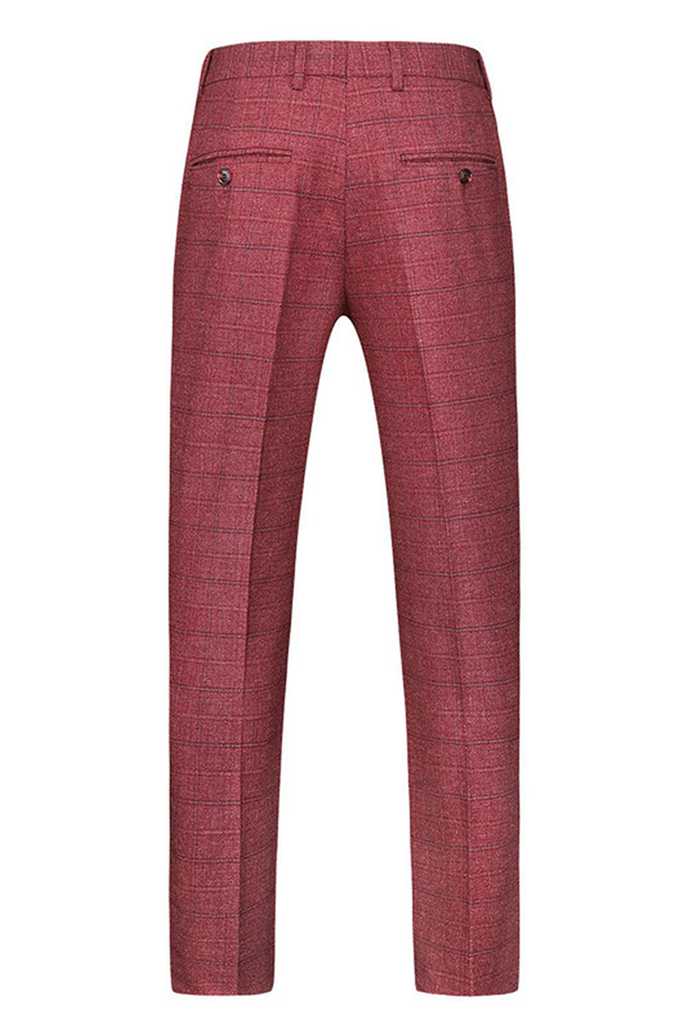 Trajes de fiesta de 3 piezas para hombre con solapa de cuadros a cuadros para hombre